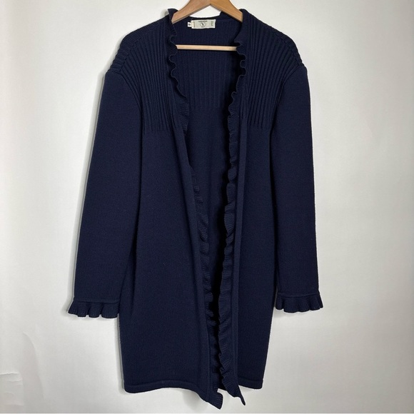 Valentino Miss V Wool Cardigan Vintage 1960’s size 10 - Picture 1 of 10